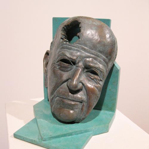  Presidente G.Fernández Albor, bronce, 42x36x2,5cm, base 34x36x2,5cm